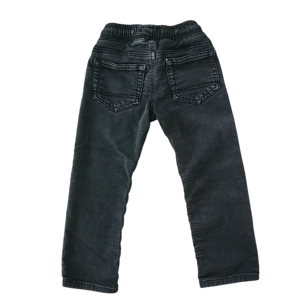 Cat & Jack Boys Pull-On Soft Denim Jeans Bundle (Size 4T) – Black & Dark Grey